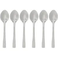 Secret De Gourmet Kleiner rostfreier silberner Präzisions-Mokkalöffel 9,5 cm 6 Löffel