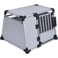 Trixie Hundebox Aluminium - B 93 x T 81 x H 64 cm (Größe L)