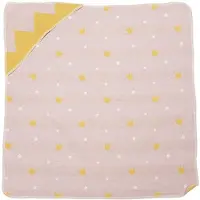 FUSSENEGGER Babydecke mit Kapuze Kronen 1 St