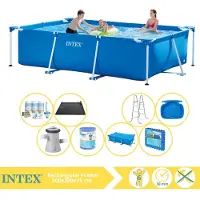 Intex Rechteckiger Frame Pool - 300x200x75 cm - 9-teilig S30218