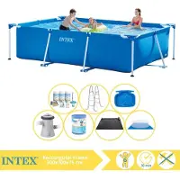 Intex Rechteckiger Frame Pool - 300x200x75 cm - 8-teilig S30205