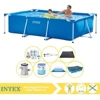 Intex Rechteckiger Frame Pool - 260x160x65 cm - 8-teilig S30128