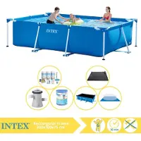 Intex Rechteckiger Frame Pool - 300x200x75 cm - 7-teilig S30202