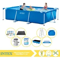 Intex Rechteckiger Frame Pool - 300x200x75 cm - 9-teilig S30203