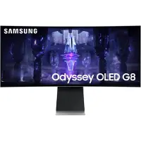 Samsung G85SB, 86,4 cm (34"), 3440 x 1440 Pixel, UltraWide Quad HD, OLED, 0,03 ms, Silber
