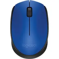 Logitech M171, Beidhändig, Optisch, RF Wireless, 1000 DPI, Schwarz, Blau