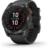 Garmin Fenix 7X Pro - S30852-H2751-B113 - Solar Edition - 51 mm - Schiefergrau - Sportuhr mit Band - Silikon