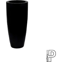 Pottery Pots , hochglänzend schwarz, Durchmesser 37 cm, Höhe 80 cm