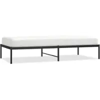 vidaXL Bettgestell Metall Schwarz 90x190 cm