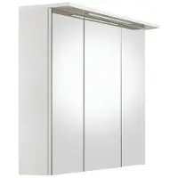 Schildmeyer Spiegelschrank »Profil«, BxHxT: 100 x 71 x 16 cm, 3-türig, weiß - weiss