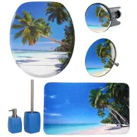 Sanilo Bad-Accessoire-Set, 6-tlg., Karibik - blau