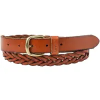 Levi's für Damen. 235304-3-76 Brauner geflochtener Lederg (75cm), Lässig