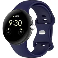 IMoshion Silikon-Armband⁺ für Google Pixel Watch / Watch 2 / Watch 3 / Watch 4 (41 mm) - Größe L - Dunkelblau