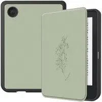 IMoshion Design Slim Soft Case Sleepcover für das Kobo Clara 2E / Tolino Shine 4 - Floral Green