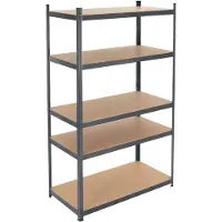 ECD-Germany | Wandregal Egon Braun MDF 100x200x60 cm | NADUVI
