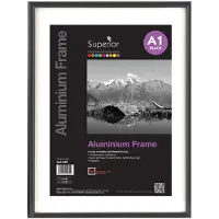 SECO Bilderrahmen ALA1-BK Schwarz 850mm x 604mm