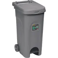Stefanplast Urban Eco System 80-Liter-Abfalleimer mit grauem Pedal