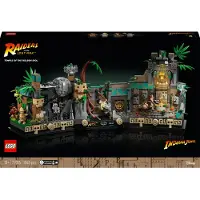 LEGO 77015 Indiana Jones Tempel des goldenen Götzen Modellbausatz für Erwachsene, Jäger des verlorenen Schatzes Film-Set mit interaktiven Funktionen und Minifiguren