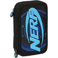 Nerf Federmäppchen mit Zubehör Boost Schwarz (12.5 x 19.5 x 4 cm) (28 pcs)