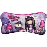 GORJUSS Schulmäppchen Cheshire cat Lila (22 x 11.3 x 1 cm)