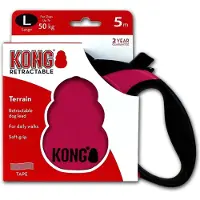 Kong Retractable Leash Terrain - Rosa - S