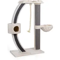 Canadian Cat Company Kratzbaum XXL Granville · beige anthrazit · ca. 157 x 60 x 170 cm