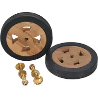vidaXL Ersatzräder für Sonnenliege 2 Stk. Massivholz Teak