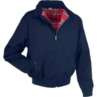 Brandit moderne Herren Jacke Reißverschluss Taschen Navy