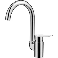 Laveo Design Spültischarmatur stehend mit U-Auslauf Chrom
