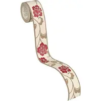 A.S. Création Bordüre "Only Borders", Retro-floral, Rosen Bordüre Struktur Floral Selbstklebend Borte Wohnzimmer modern