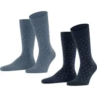 Esprit Herren Socken Fine Dot 2er Pack - blau - 43|44|45|46