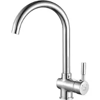Laveo Design Spültischtischarmatur stehend mit U-Auslauf Chrom