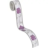 A.S. Création Bordüre "Only Borders" Retro floral aufgeschäumt Rosen Bordüre Struktur Floral Selbstklebend Borte Wohnzimmer modern
