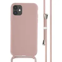 IMoshion Apple iPhone 11 Hülle - Silikon - - Backcover/Hülle mit Band/Soft Case - Rosa