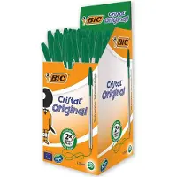 BIC Kugelschreiber Cristal 0.7 mm Grün 50 Stück