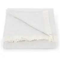 Marc O'Polo Plaid Per Woven Wollmischung Neutral Graumelange-130 x 170 cm