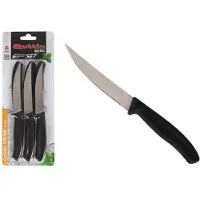 Quttin Set Mit 6 Steakmessern Mit Basisschneide 11 Cm Silber Silber One Size