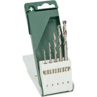 Bosch 2/3/4/5/6 Mm Hexagonal Wood Drill Bit 5 Units Silber