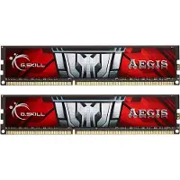 G.Skill Aegis F3-1600C11D-16GIS, 16 GB, 2 x 8 GB, DDR3, 1600 MHz, 240-pin DIMM