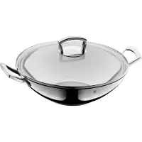 WMF 0753576380, Wok-/Bratpfanne, Edelstahl, Edelstahl