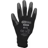 Ks Tools Mikro-Feinstrickhandschuhe Gr. 9 schwarz