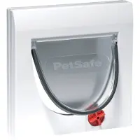 Petsafe Staywell Klassische Katzenklappe - Weiß - mit Tunnelverlängerung