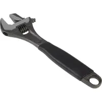 Bahco Phosphated With Ergo Rubber Handle Central Knurled Wheel And Reversible Jaw English 28 Mm Engländer