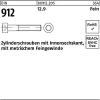 FAST-X Zylinderschraube DIN 912 m.Innensechskant M 24 x1,5 x 70 12.9
