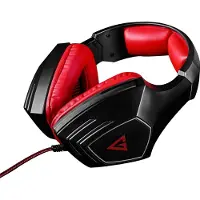 Modecom Volcano MC-831 RAGE Headset, Schwarz, Over-Ear, mit Mikrofon, USB-Anschluss, kompatibel mit PC und Laptop, Kabel
