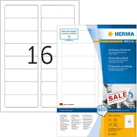 Herma Adressetiketten Special Nr. 10303, 88,9 x 33,8 mm, selbstklebend, ablösbar, bedruckbar, weiß, 1600 Stück auf 100 Blatt