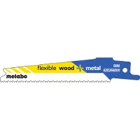 Metabo Säbelsägeblätter flexible wood + metal BiM, 1.41-1.81 mm/ 14-18 TPI 5-Stück - 628266000
