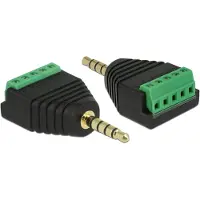 DeLOCK Terminalblock 3.5mm Klinke Stecker