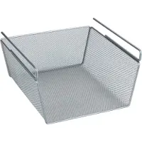 Wenko Einhängekorb , silber (korb: silberfarben), B:27,5cm H:15cm T:28cm, Metall, Aufbewahrungsboxen, Einhängekorb, zum Einhängen in Regal oder Schrank, zusätzlicher Stauraum ohne Bohren