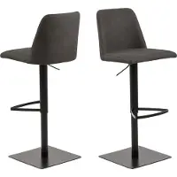 Ebuy24 Avanja Barhocker Drehfunktion, Gaszylinder grau.